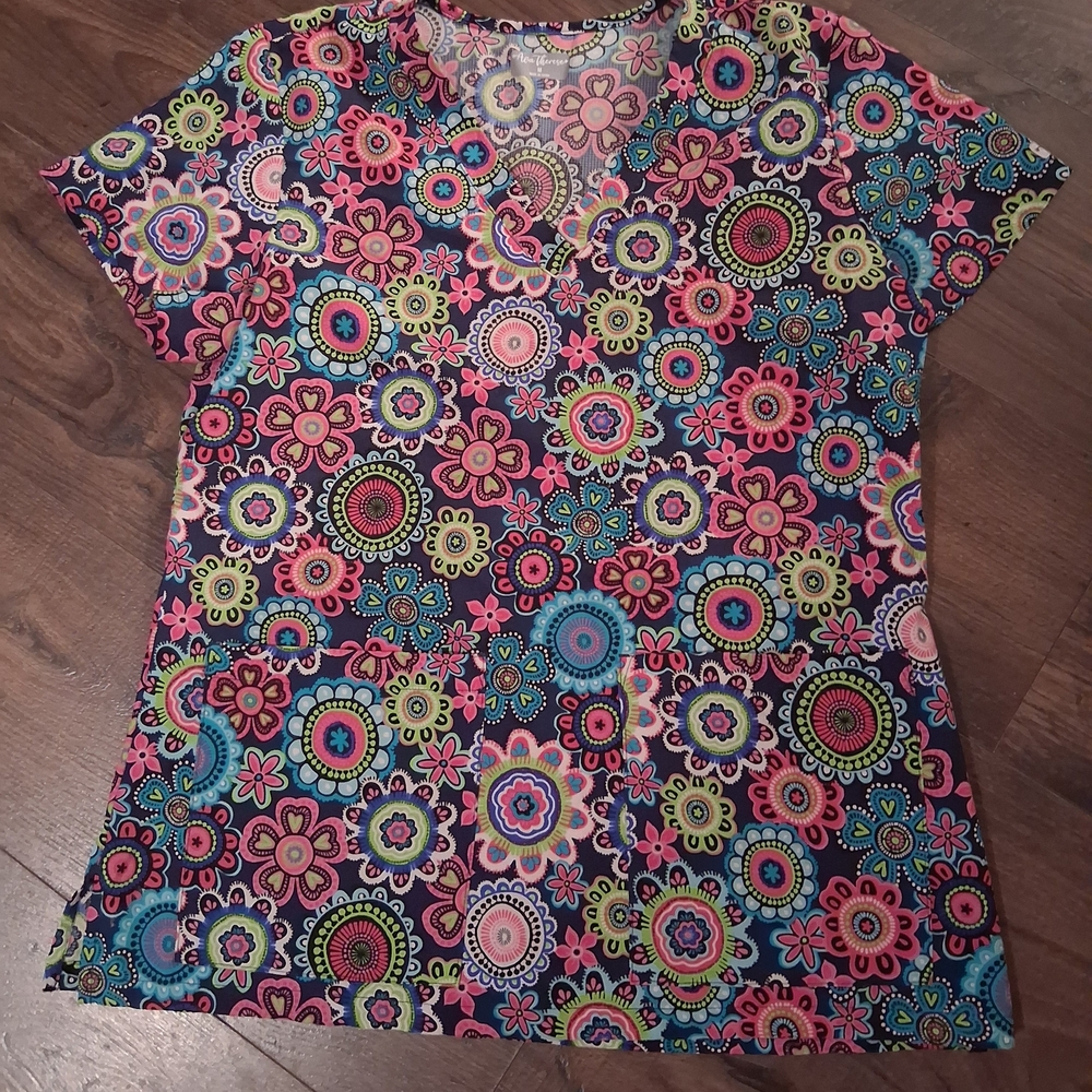Floral V-Neck Women's Top